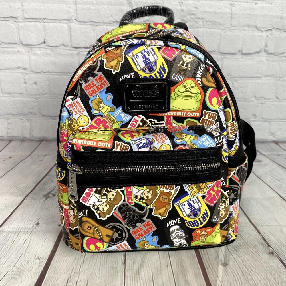 Star Wars x Loungefly Kawaii Sticker Mini Backpack